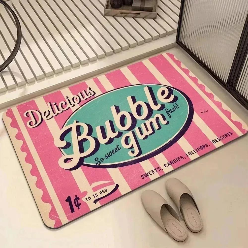 1 Stück Schöne Gitarrenmuster Fußmatten Küchenteppiche Rutschfest Pop-Design Wohnzimmerteppiche Badematte Teppich für Zuhause Spüle Wäsche Dekor