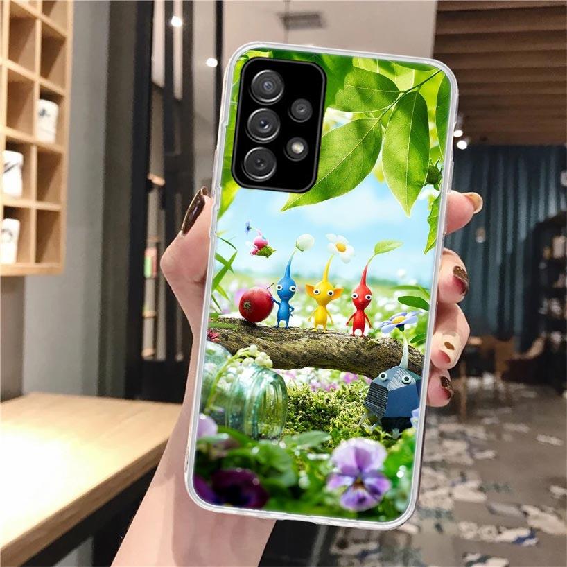 Game P-PikminS 4 Soft Phone Case For Samsung Galaxy A52 A42 A32 A22 A12 A02S A51 A50 A41 A31 A21S A71 A40 A30S A20E A10S A70