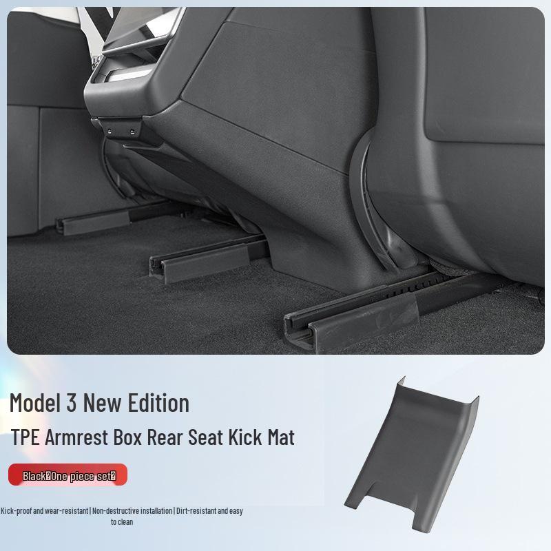 Tesla Model 3 Rear Seat Anti-Kick Mats & Side Protective Plates