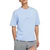 Jordan T Shirts Men's Blue Crew Neck Moderate DR9621-468