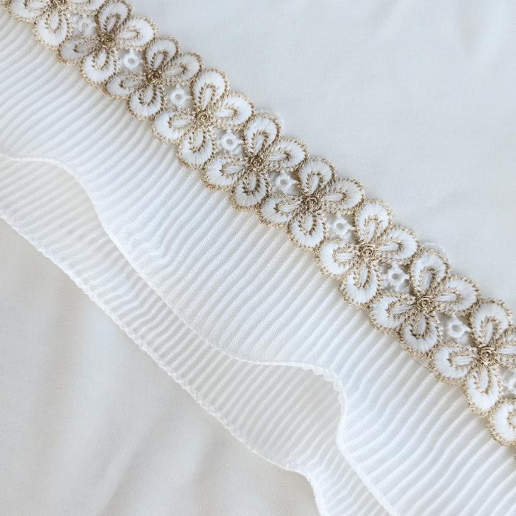 European Butterfly Floral Lace Curtain Trim & Table Edge Decoration