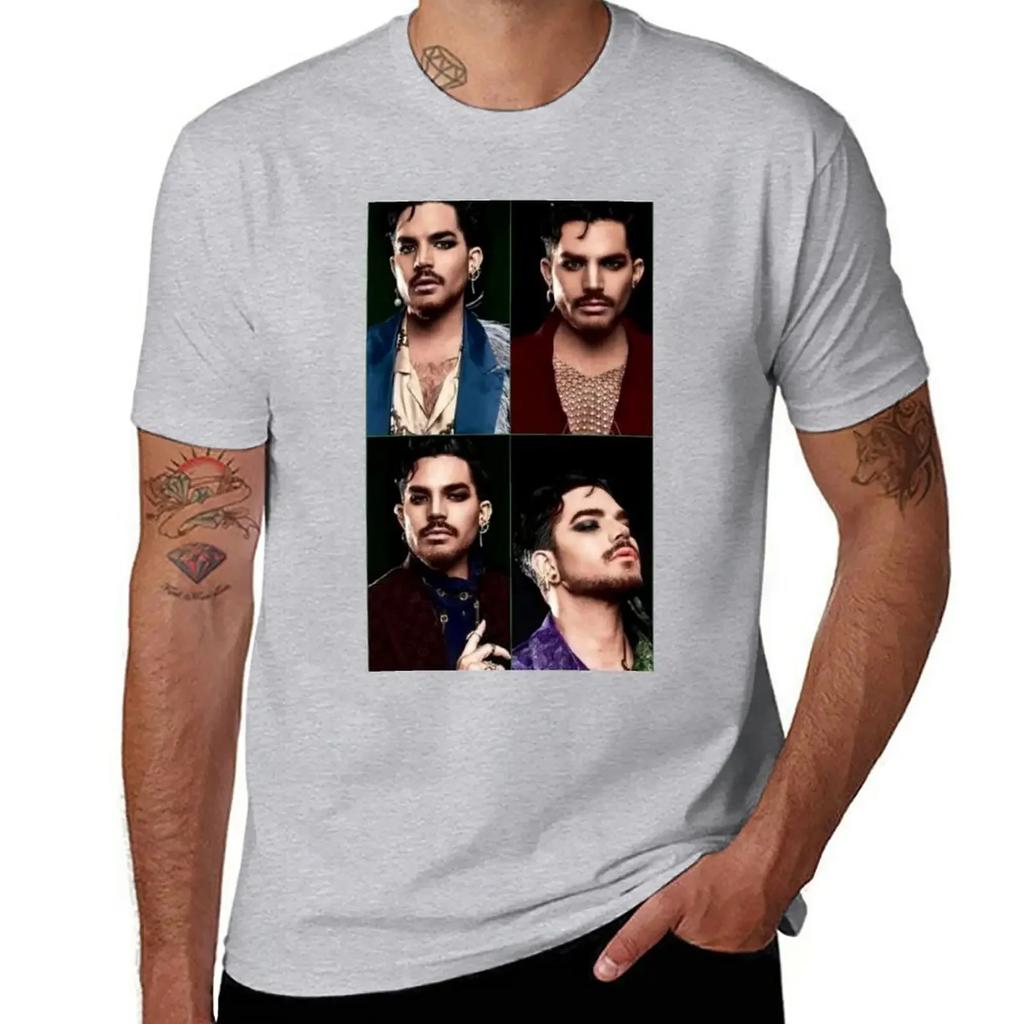 Rockstar Adam Lambert T-Shirt blacks plus sizes animal prinfor boys workout shirts for men