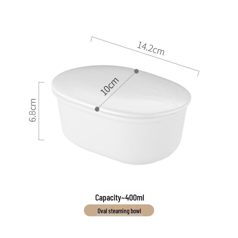 

Ceramic Steaming Bowl with Lid