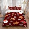 3pcs Christmas Bedding Set, Suitable for Bedroom Decoration, (Includes 1 Duvet Cover And 2 Pillowcases, Quilt Not Included) Yy250822162