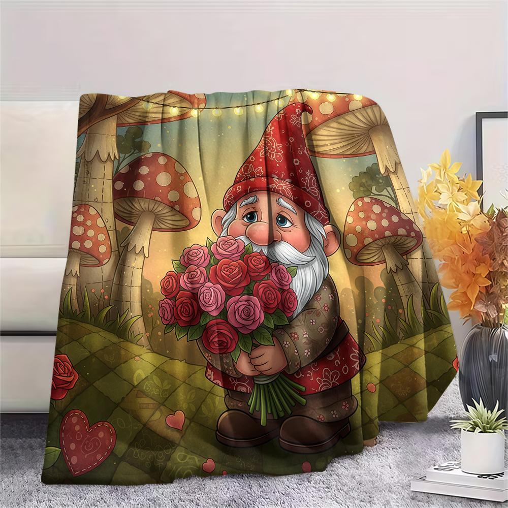 1 Stück Valentinstag Druck Flanelldecke, Hohe Qualität, Bequem für Alle Jahreszeiten, Heimdekoration, Perfekt für Weihnachten, Geburtstagsgeschenk