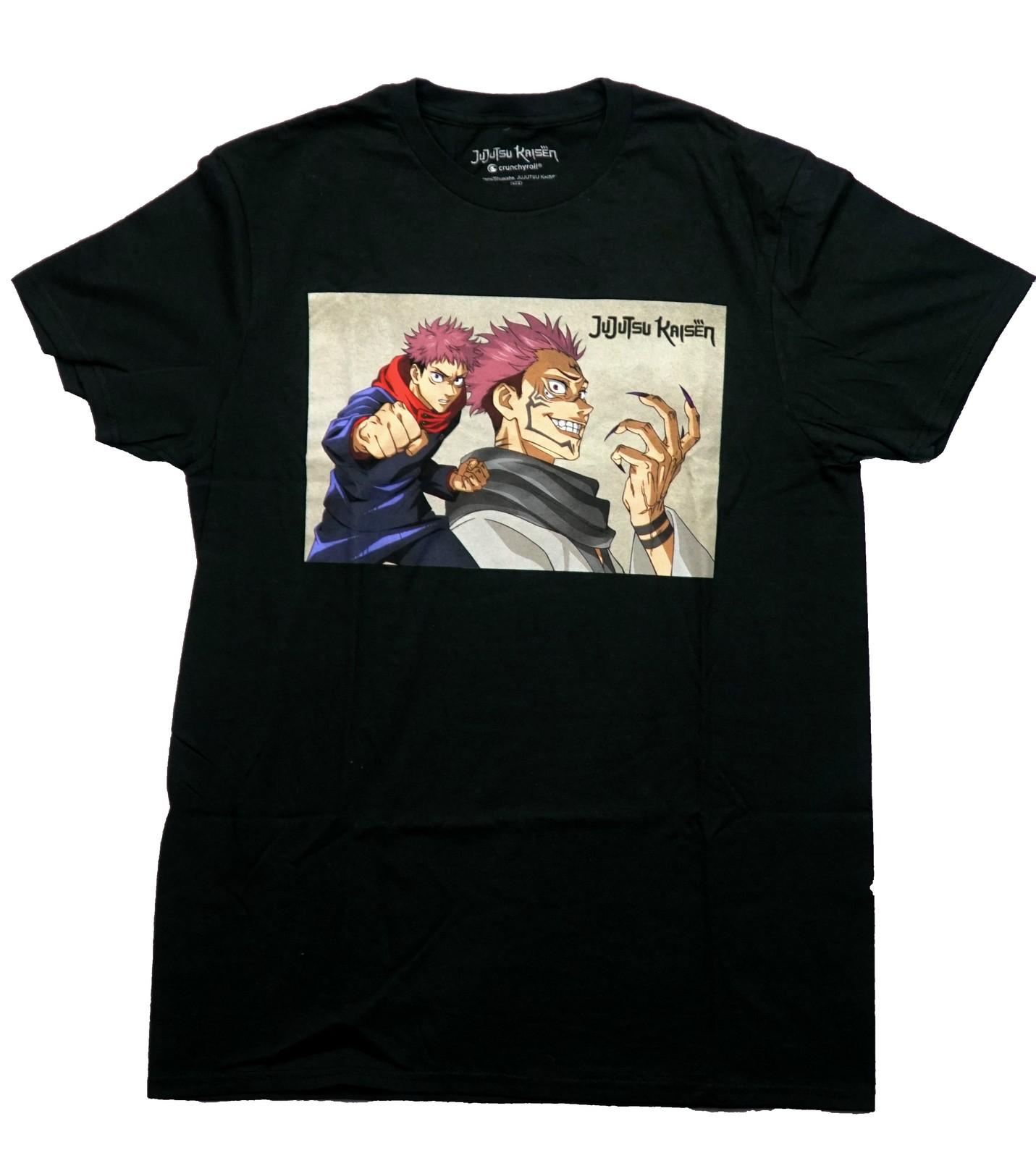 Jujutsu Kaisen New Adult T-Shirt - Itadori Punching Beside Demon XL