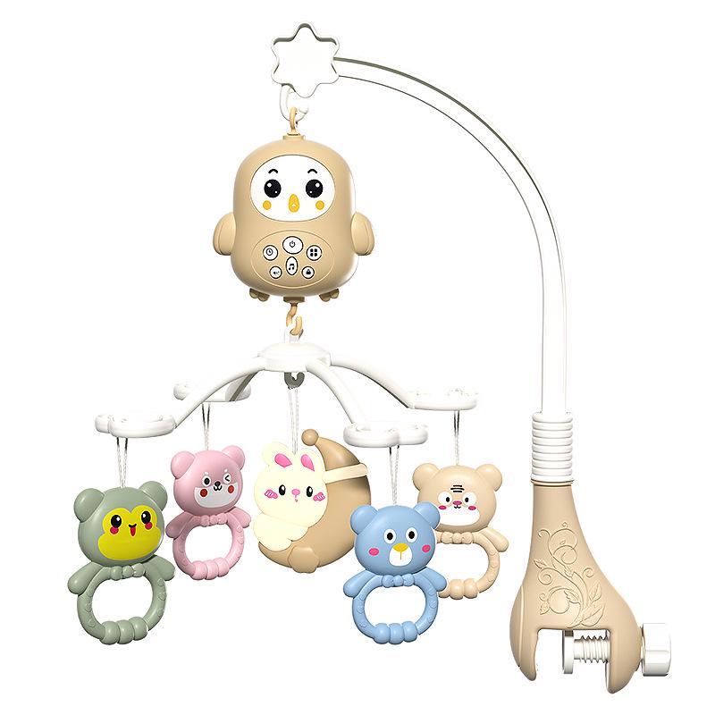 Newborn Crib Mobile: Rotating Music Rattle Toy for Babies 0-3 Months, Suitable for Crib or Stroller