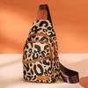 Fashion Leopard Print Soft Leather Women's Chest Bag