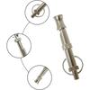New Stainless Steel Adjustable Ultrasonic Dog Whistle, 1Pc Silent Pet Training Whistle For Recall & Behavior, Silver Portable