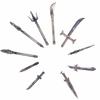 Medieval Figure Weapons Accessories Kits Building Blocks King Sword Lion King Shield Trident Battle Double-edged Axe Brick Toy