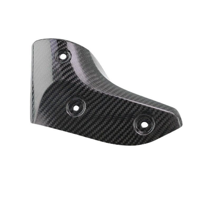 NEW-Carbon Fiber Front Exhaust Pipe Guard Protector Decorative Cover For YAMAHA T-MAX 560 530 Tmax560 Tmax530 17-21