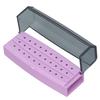 High Speed Burs Holder 30 Holes Dustproof High Temperature Portable Dental Bur Holder Box with Cover for Dental Clinics