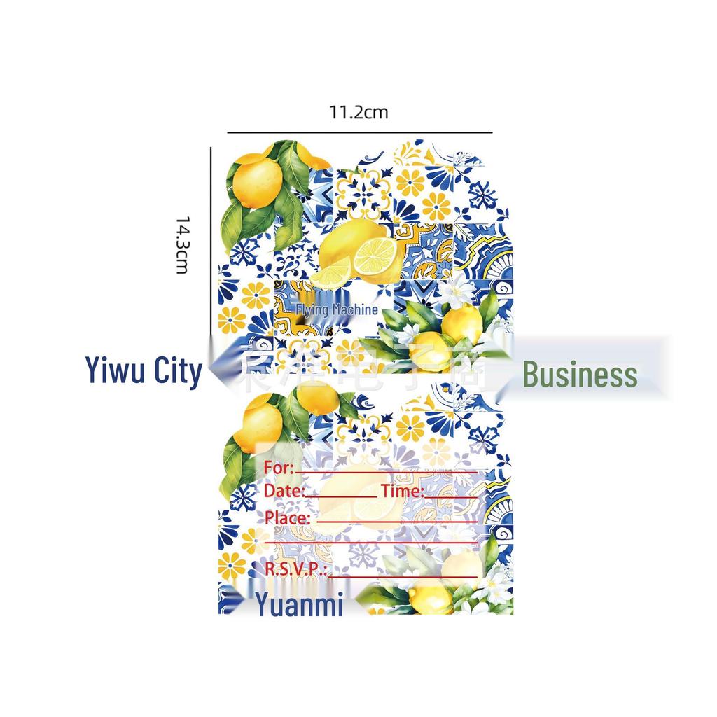 Summer Lemon Bridal Shower & Wedding Disposable Tableware Set: Tablecloth, Napkins, Plates, Decorations