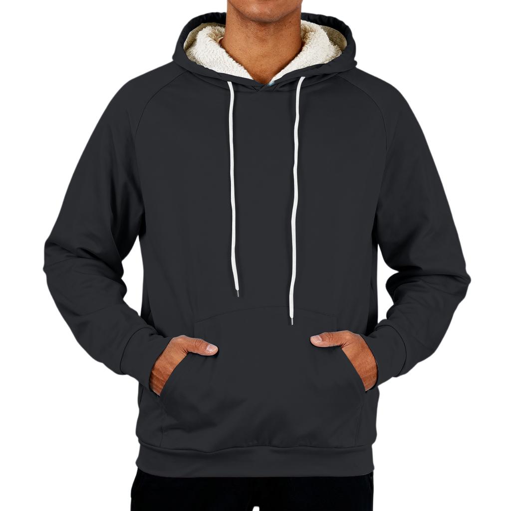 Men's Casual Long-Sleeve Fleece Hoodie With Pockets
