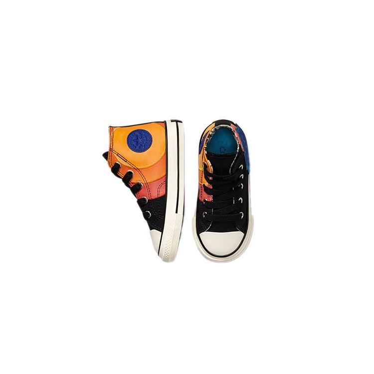 Converse Chuck Taylor All Star 70 Hi Tune Squad Space Jam (TD) Baby Sneakers Black Mantra-Orange Multi 772484C