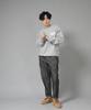 Seinteukeulu Bridgefill Elastic Waist Pants Bwd-324 Gray Black Denim Brs