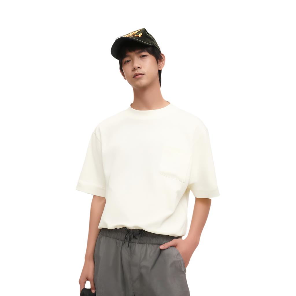 Li Ning x CHENGLONG,LIANMINGKUAN T Shirt Men's Papyrus White AHSV093-1