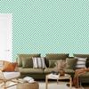 Mint and Sea Blue Checkerboard Wallpaper for Living Room and Bedroom 50x1000