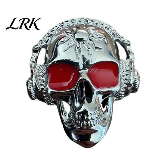 Gothic Auto Accessories Skull Car Vent Clips, Metal Head Air Essential Oil Diffuser for Freshener Charm, Halloween Interior Accessory Men Women Retro