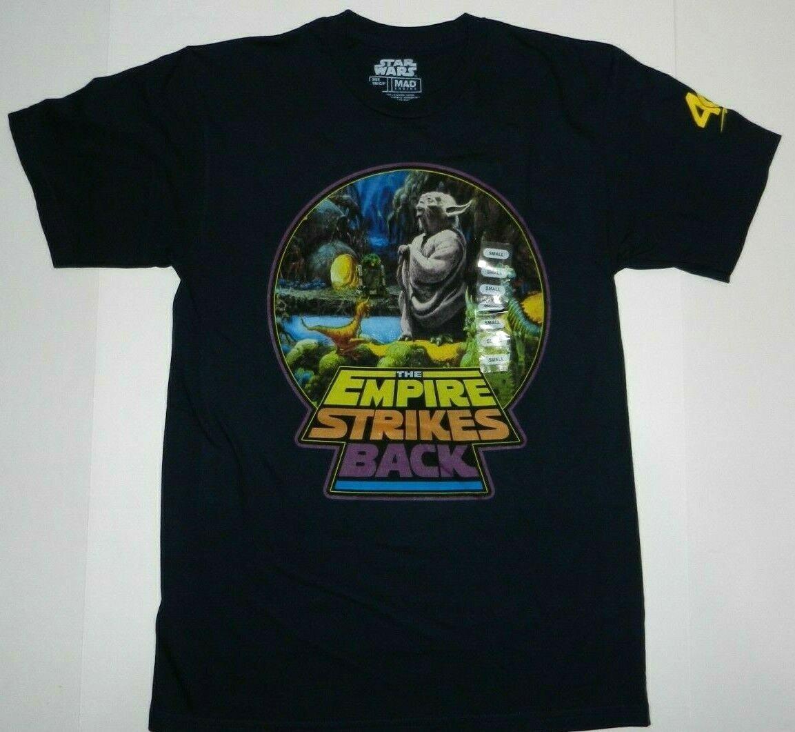 The Empire Strikes Back Yoda Navy Men Star Wars Graphic T-shirt XL