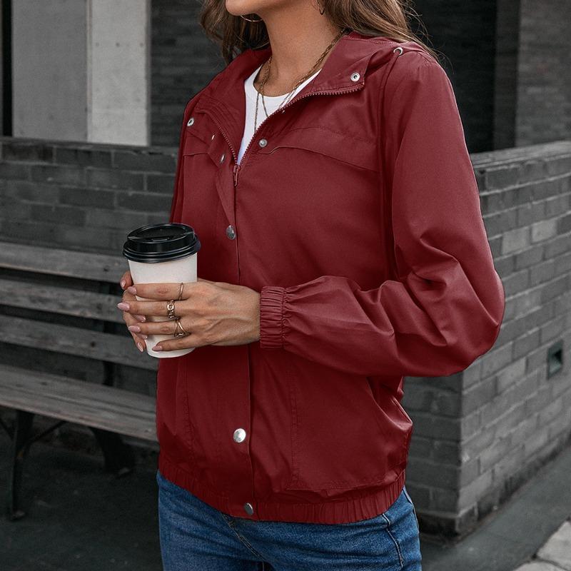 Regenfester Mantel mit Kapuze Outdoor-Sport Bergsteigeranzug Winddichte Jacke Jacke Wasserdichte Jacke Jacke Damenoberteil
