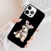 Cartoon Schnauzer Dog Phone Case Cover For iPhone 17 Air 15 16 11 13 14 Pro Max 12 Plus Max Fundas