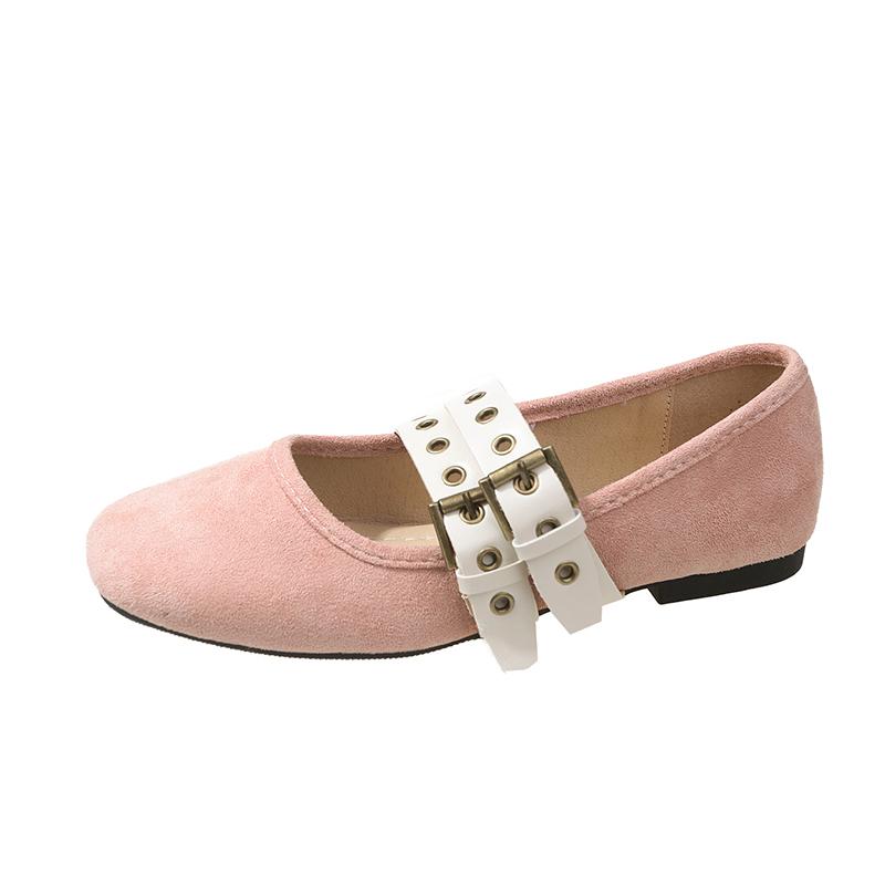 Fashion Shoes Woman 2024 Round Toe Shallow Mouth Casual Female Sneakers Autumn Flats New Square Fall Retro Summer Dress PU Mary Janes La