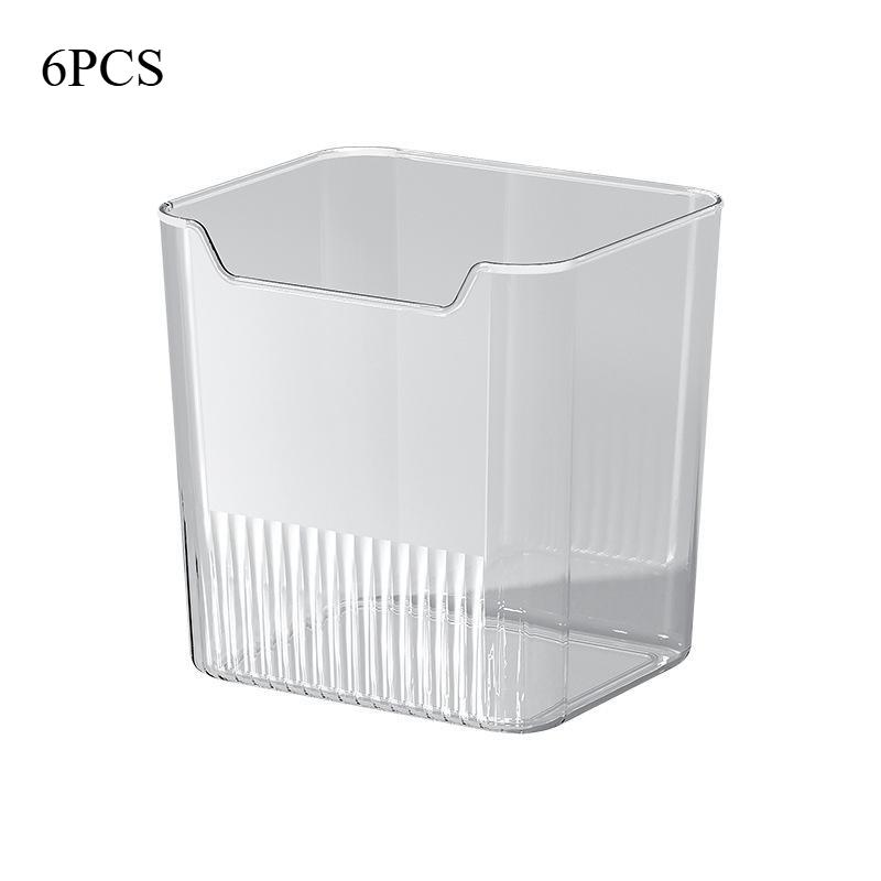 3PCS/6PCS Refrigerator Side Door Storage Box Food Vegetable Fruit Eggs Fresh Organizer Household Kitchen Fridge Containers Boxes