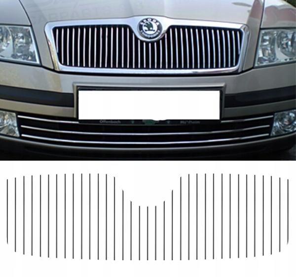 SKODA OCTAVIA - CHROME STRIPS FOR THE GRILL