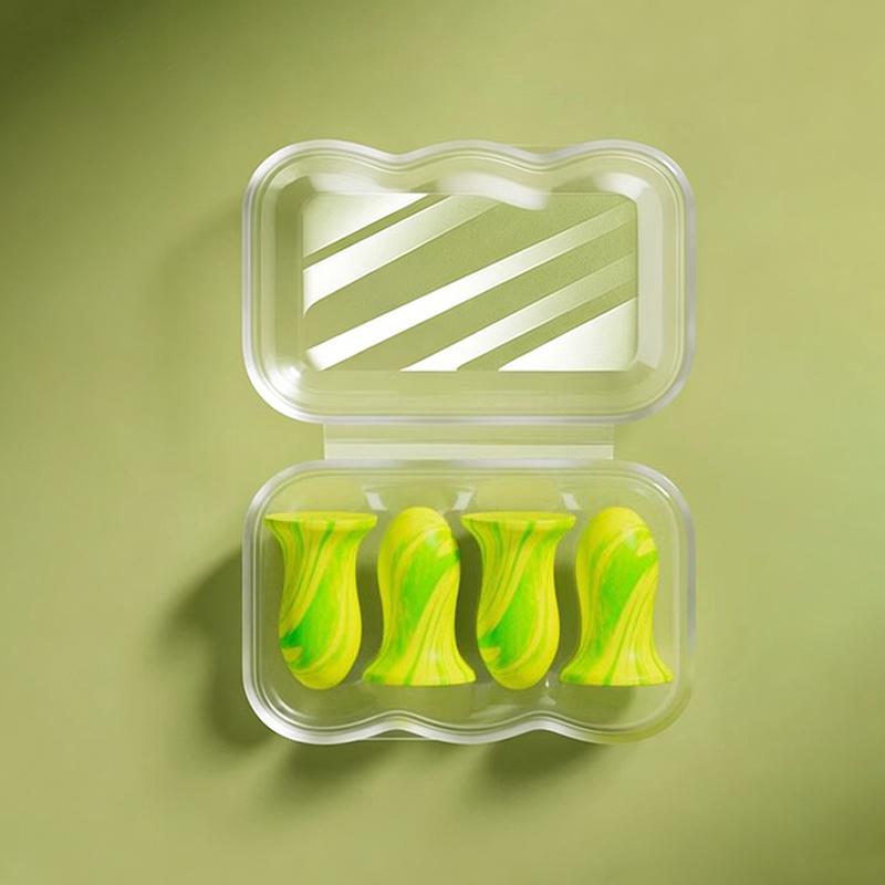 

4/10 Pcs Soft Lightweight Slow Rebound Sponge Noise Reduction Earplugs For Sleeping Small Earplugs Women Earplugs 4Pcs