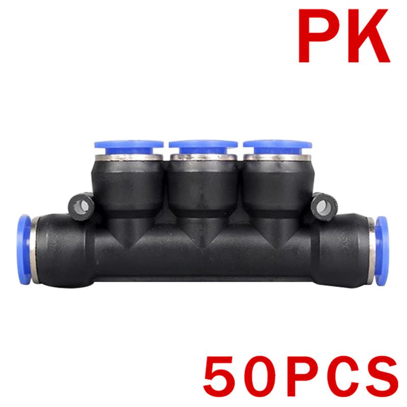 5PCS Pneumatic Fitting Pipe Connector Tube Air Quick Fittings Water Hose Couping 4 6 8 10 12 14mm PE/PU/PY/PK/PM/PZA/PV/SA Car Pressure Regulators 5