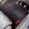 MONSTER SPORT Floor Mats for Cappuccino Manual Black x [EA11R/EA21R] Transmission, Red, 894501-2800M