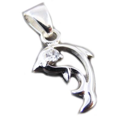[G1614] - Silver 'Dolphin' Pendant