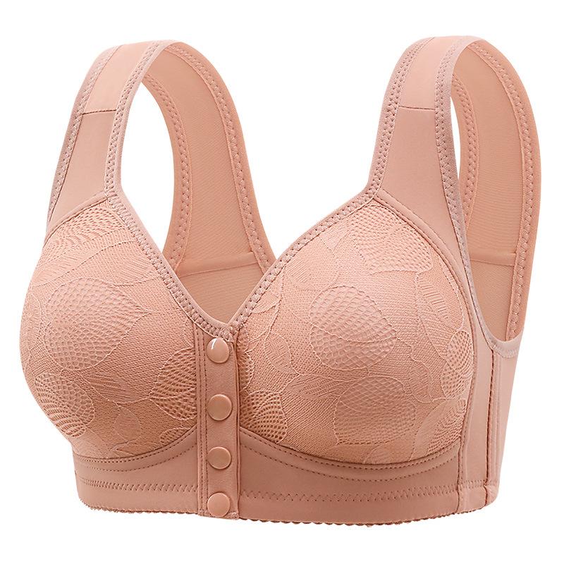 Reggiseno Wireless con Chiusura Frontale per Donne di Mezza Età e Anziane