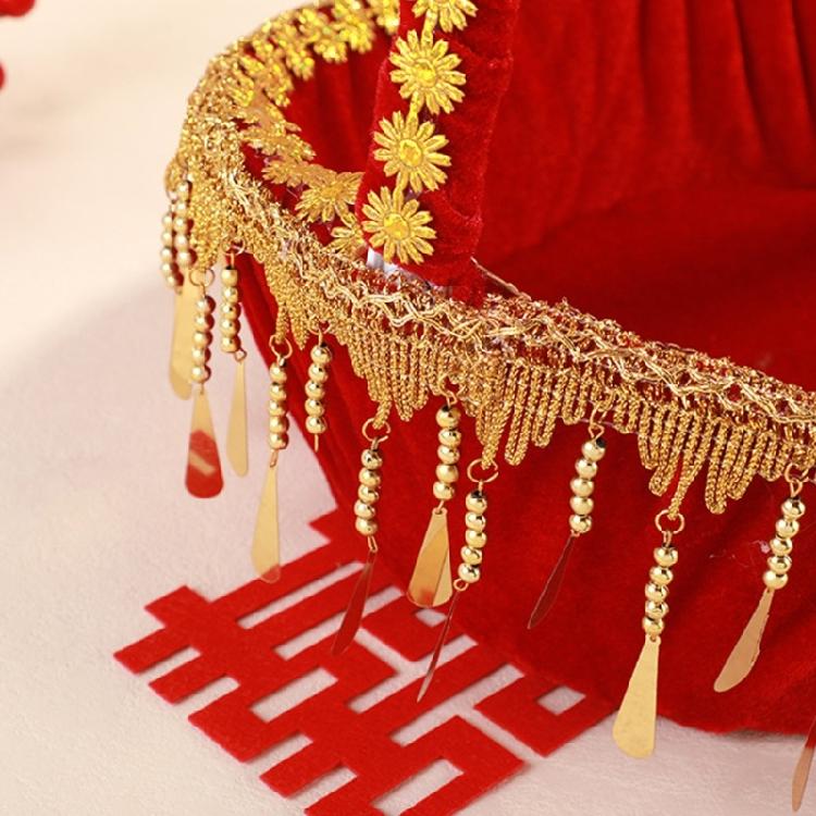 Blütenblatt-Wurfkorb Leicht zu tragen Handkorb für Blumenmädchen für Kirchenhochzeiten und Gartenveranstaltungen Zeremonie Dekorationen