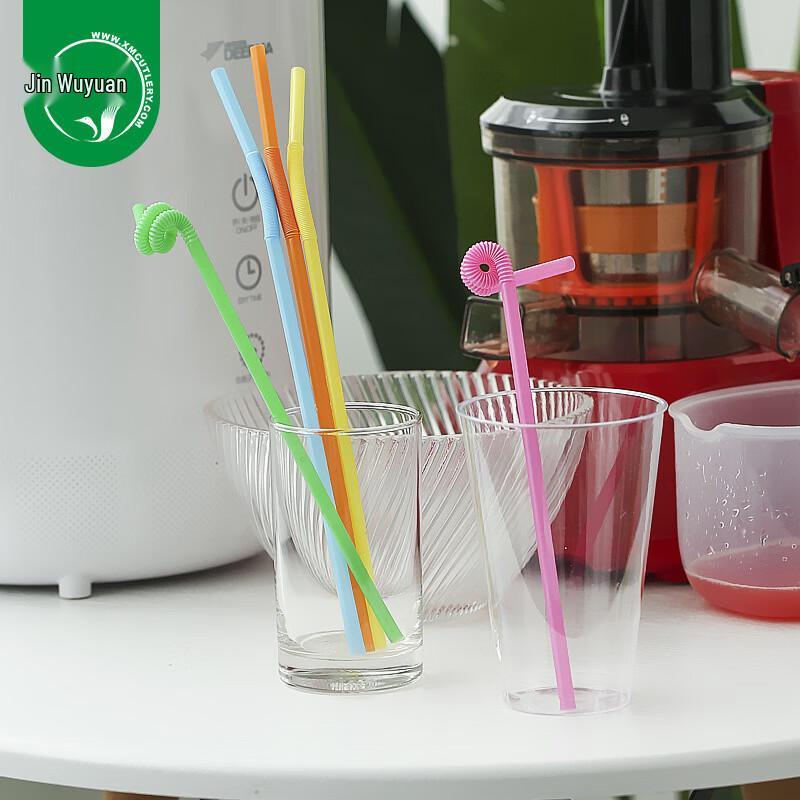 Einweg durchsichtige Bubble Tea Strohhalme
