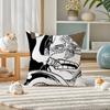 One Piece Charlotte Katakuri Anime Plush Pillow Cover Soft Short Plush Cushion Cover For Sofa Bedroom Home Decor Gift Decoration