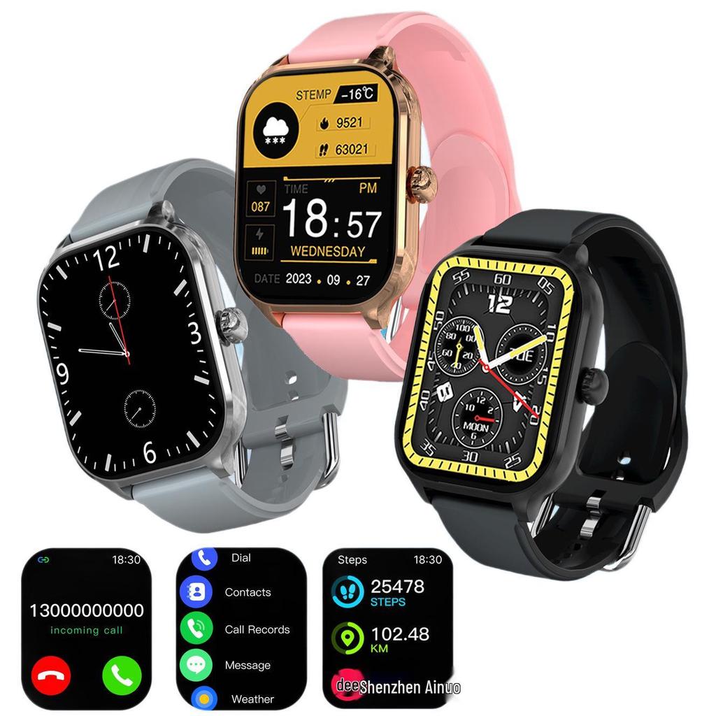 H9PROMAX Smart Watch: Touchscreen, Bluetooth Calling, Sports Bracelet, Message Reminder, Unisex.