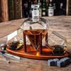 Zestaw karafka do whisky diament kryształowa kamienie zestaw do whisky dla męża