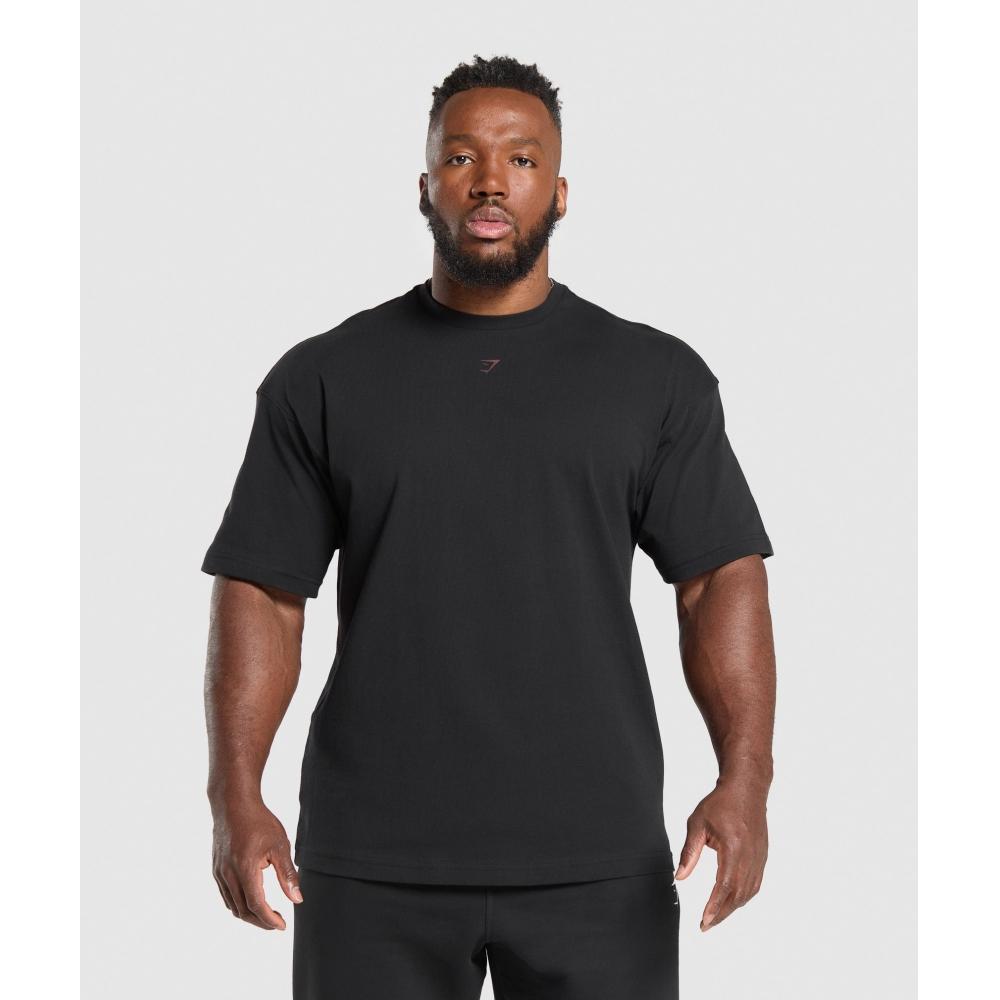 Gymshark Heavy DuTy T shirT Black A2b8k Bb2j