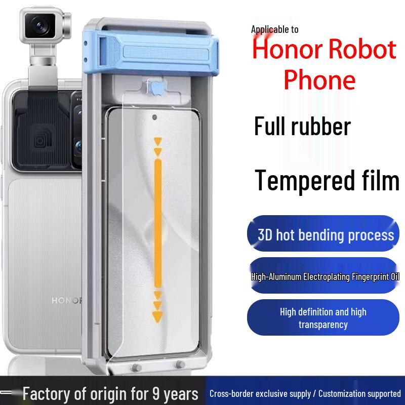 Compatible with Honor Magic 8 Pro 3D Curved Full Glue Tempered Screen Protector