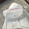 Fresh Lace Floral Design Pen Bag Large Capacity Multifunctional Stationery Bag Pencil Case Students Back To School