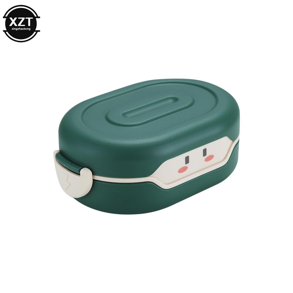 

780ml Cute Bento Lunch Box Kawaii for Kid School Children Japanese Style Kindergarten Children s Bread Sandwich Food Lunch box зелёный