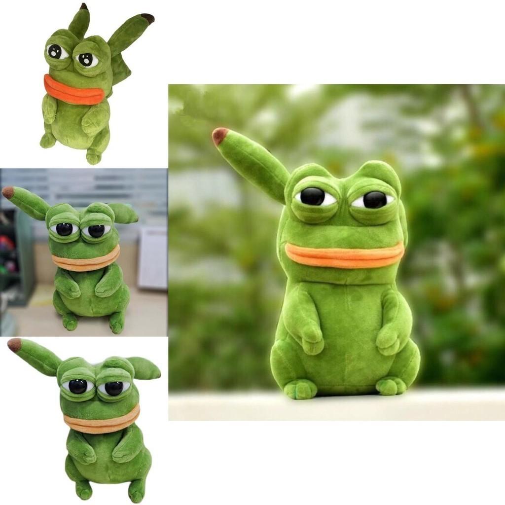 Weiches Plüschfrosch Kuscheltier Pepe Der Frosch Traurig Kawaii Zimmerdeko Spielzeug