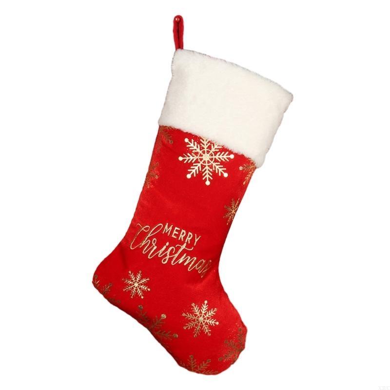

Christmas Sock Hanging Decorations Wool Socks Candy Bag Decorative Gift Bag X3UC червоний