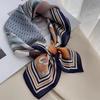 100% Mulberry Silk 65 Silk Double Crepe Light Luxury Haze Color Square Scarf Women's Spring Summer Thin High-end Scarf Silk Scarf