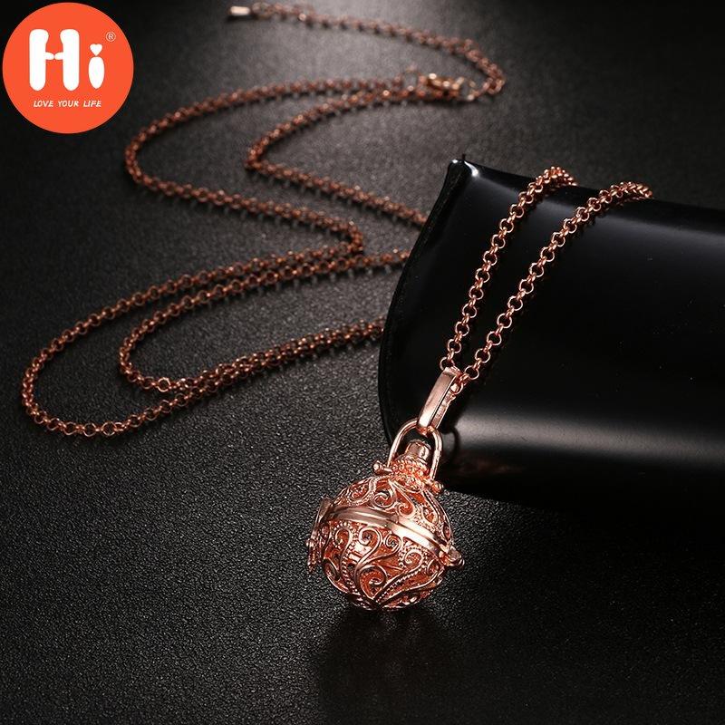 Hi Personality Necklace Flower Grass Aromatherapy Diffuser Can Open The Magic Box Necklace Piano Bead Pregnant Women Necklace