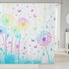 Plain White Cat Fabric Shower Curtain for Girls Cute Kitten Shower Curtain Pet Kitten Bathroom Shower Curtain Sets for Kids Boys