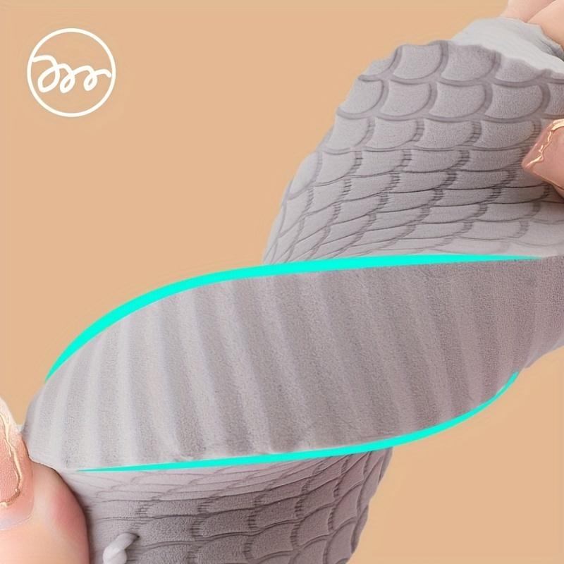 Nordic Style Exfoliating Bath Sponge, Dual-Sided Scrubbing Tool, Travel Portable Shower Brush, Suitable for Baby & Mom