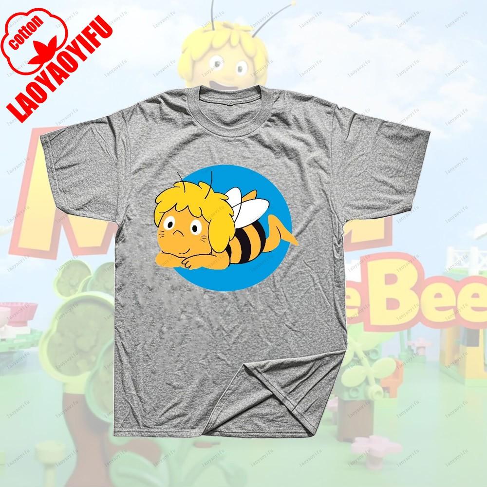 Maya The Bee Movie Cartoon Character T-shirts Cartoons T Shirt Breathable Camisetas Harajuku Creative Cool Trending T Shirt